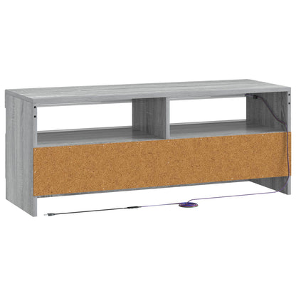 vidaXL LED TV Cabinet Grey Sonoma Engineered Wood