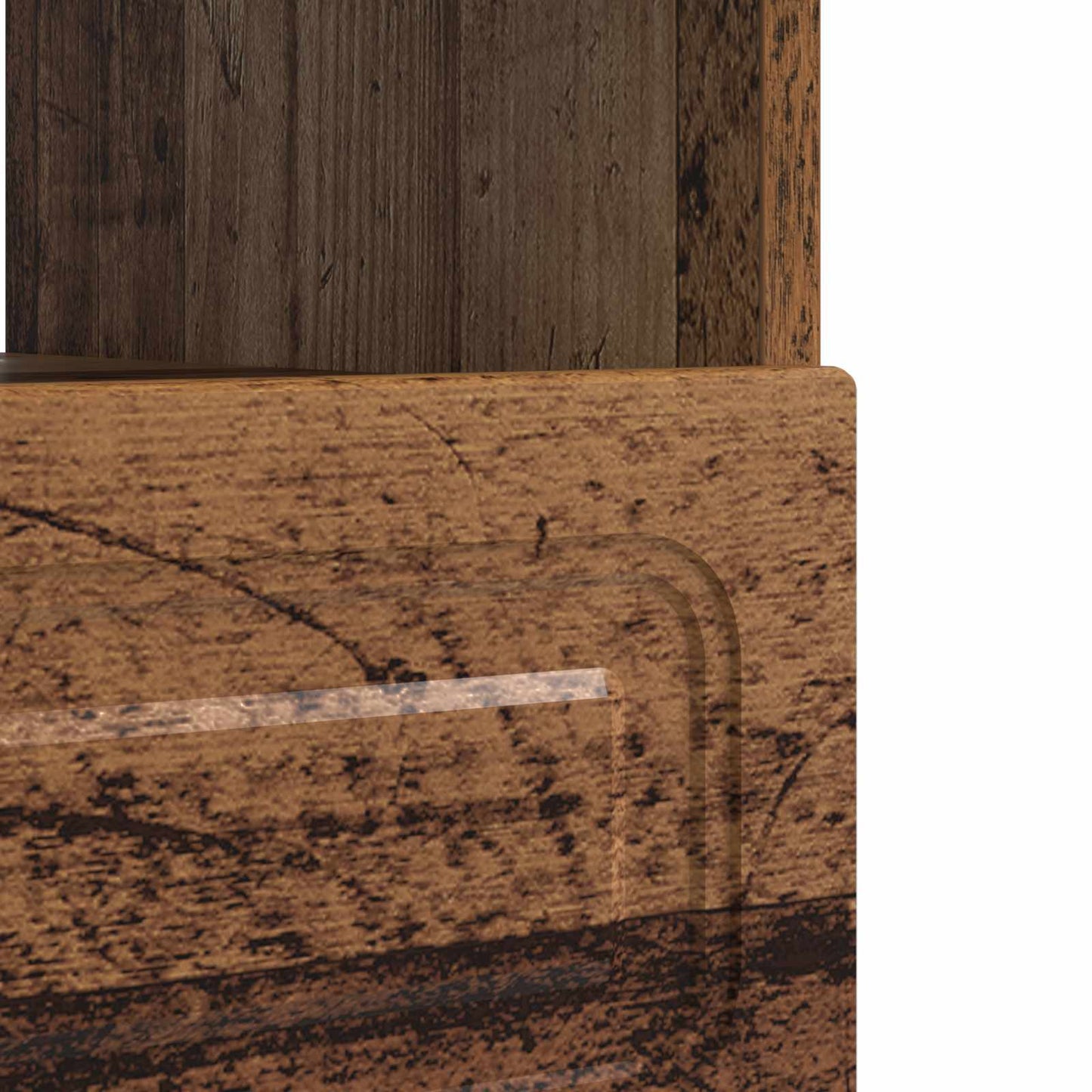 vidaXL LED TV Cabinet Old Wood Engineered Wood