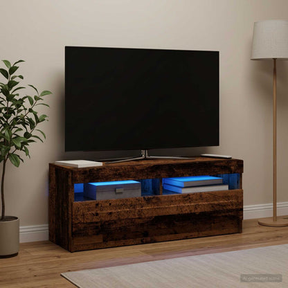 vidaXL LED TV Cabinet Old Wood Engineered Wood