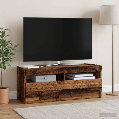 vidaXL LED TV Cabinet Old Wood Engineered Wood