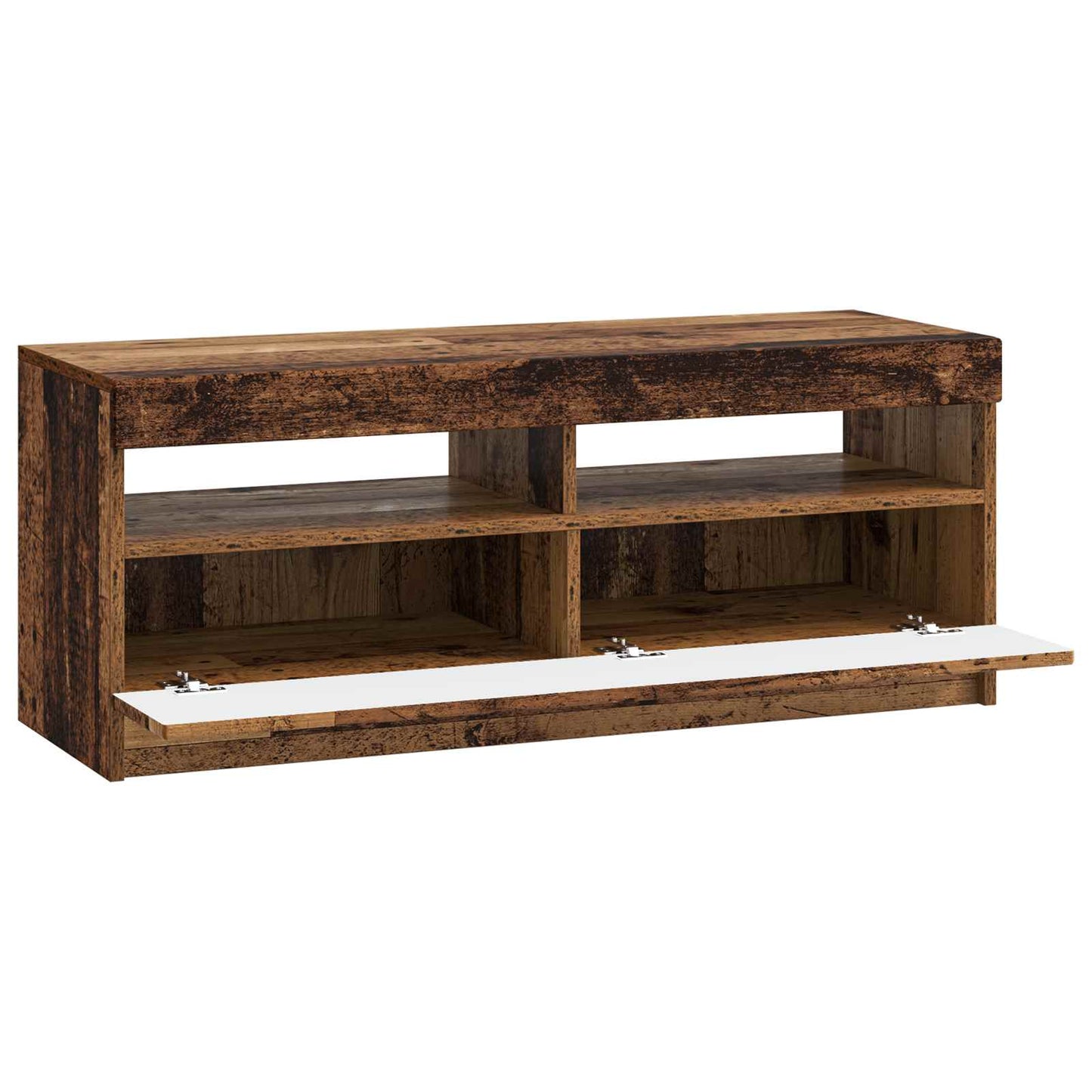 vidaXL LED TV Cabinet Old Wood Engineered Wood