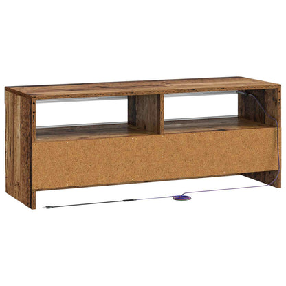 vidaXL LED TV Cabinet Old Wood Engineered Wood
