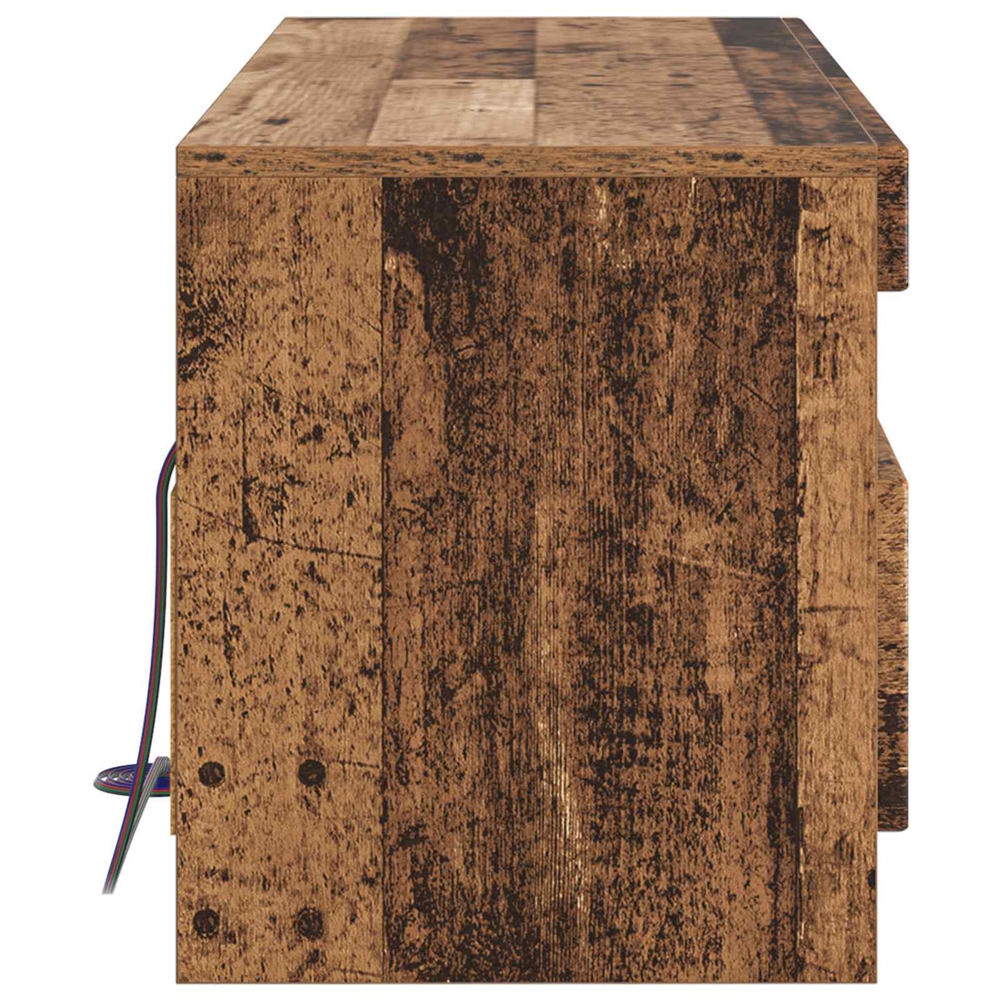 vidaXL LED TV Cabinet Old Wood Engineered Wood