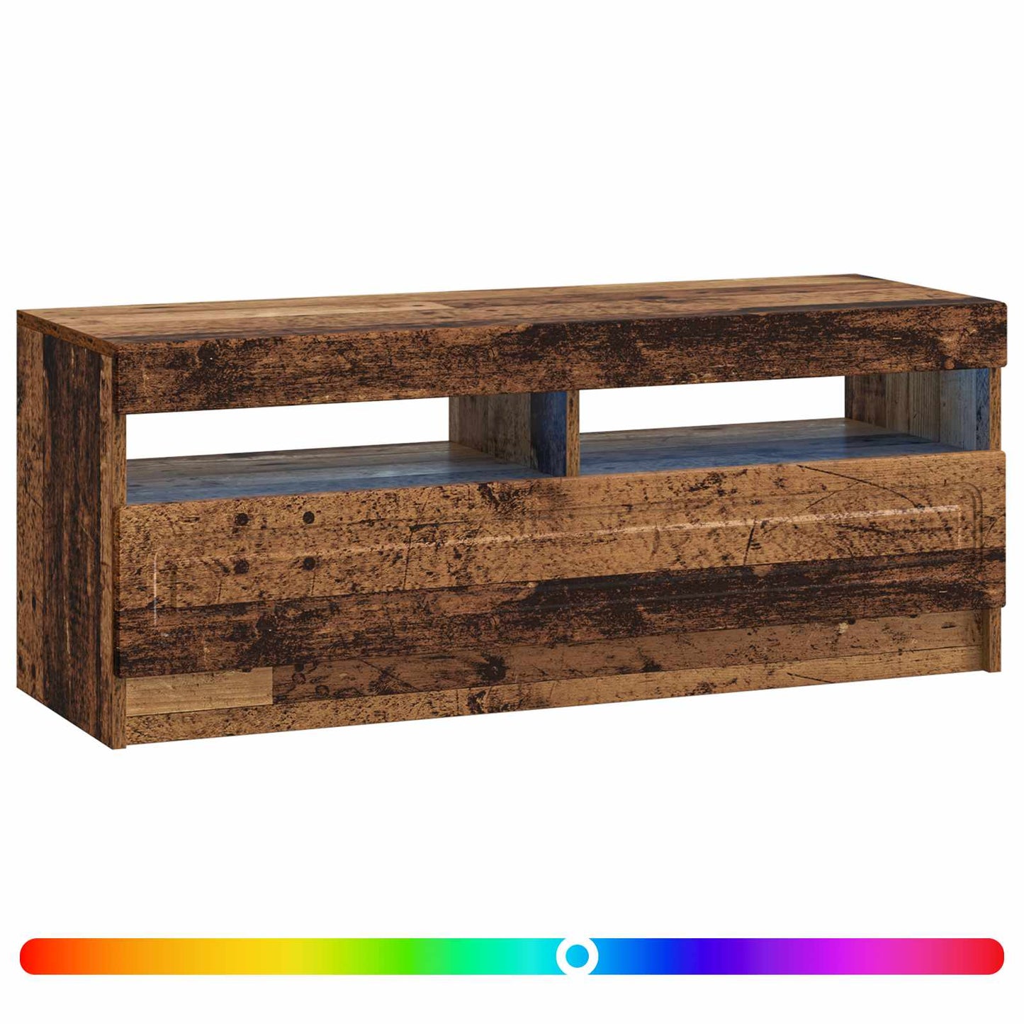 vidaXL LED TV Cabinet Old Wood Engineered Wood
