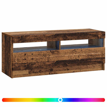 vidaXL LED TV Cabinet Old Wood Engineered Wood