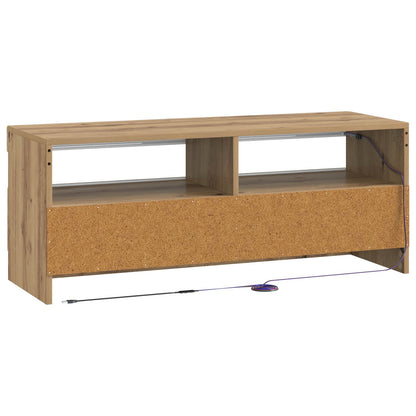 vidaXL LED TV Cabinet Artisan Oak Engineered Wood