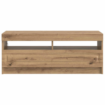 vidaXL LED TV Cabinet Artisan Oak Engineered Wood