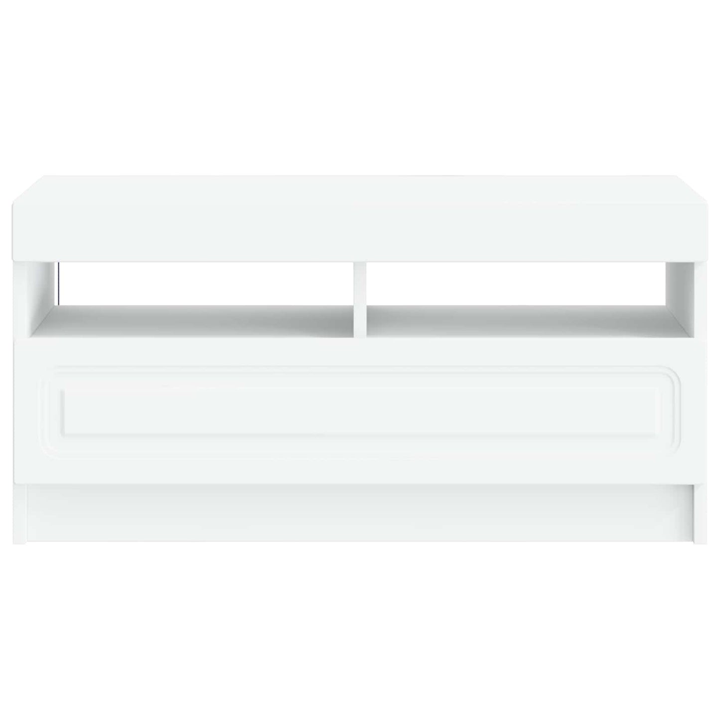 vidaXL LED TV Cabinet White Engineered Wood