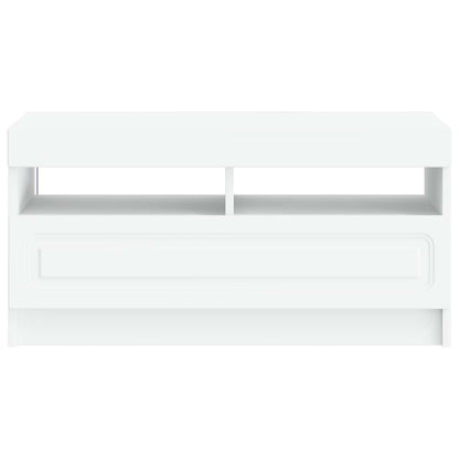 vidaXL LED TV Cabinet White Engineered Wood