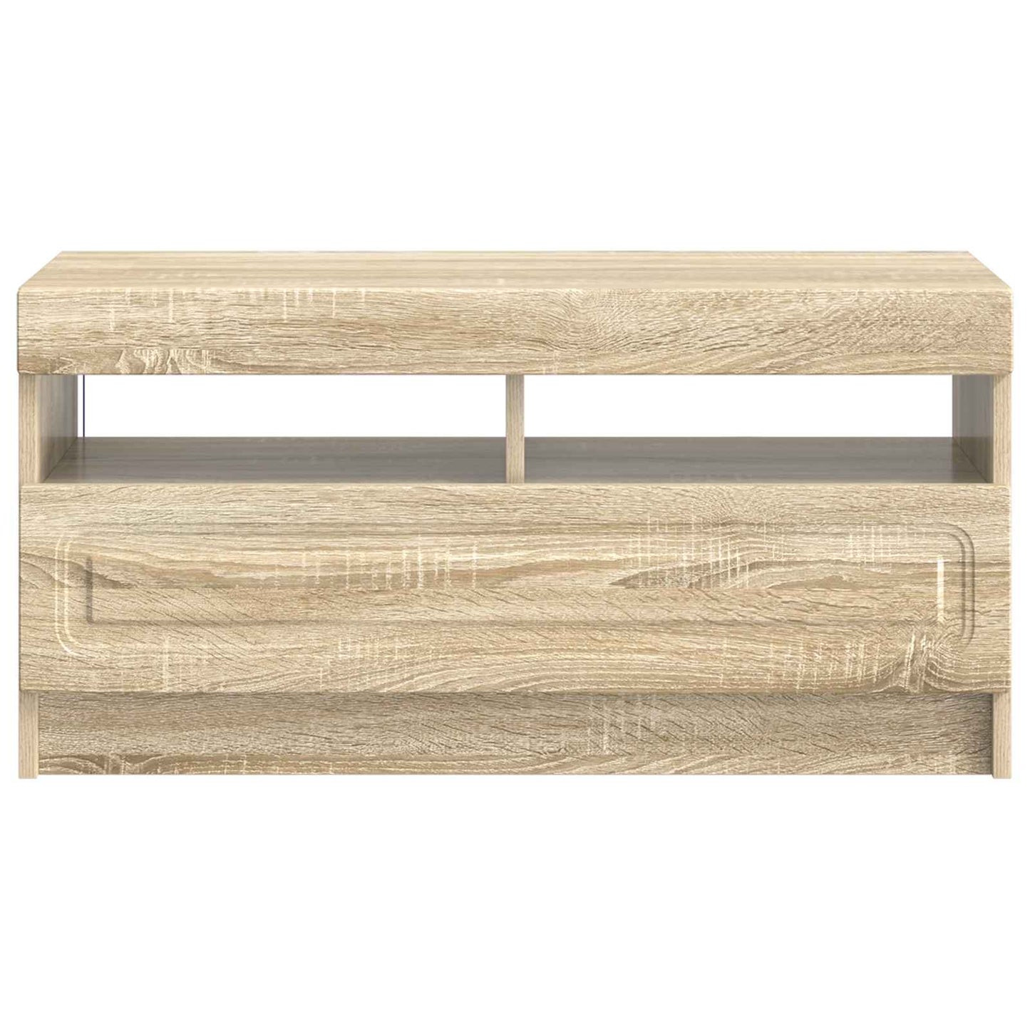 vidaXL LED TV Cabinet Sonoma Oak Engineered Wood