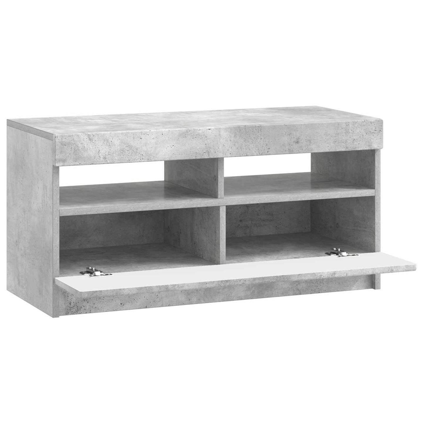 vidaXL LED TV Cabinet Concrete Grey Engineered Wood