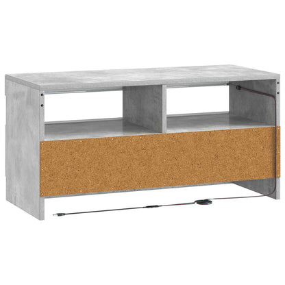 vidaXL LED TV Cabinet Concrete Grey Engineered Wood