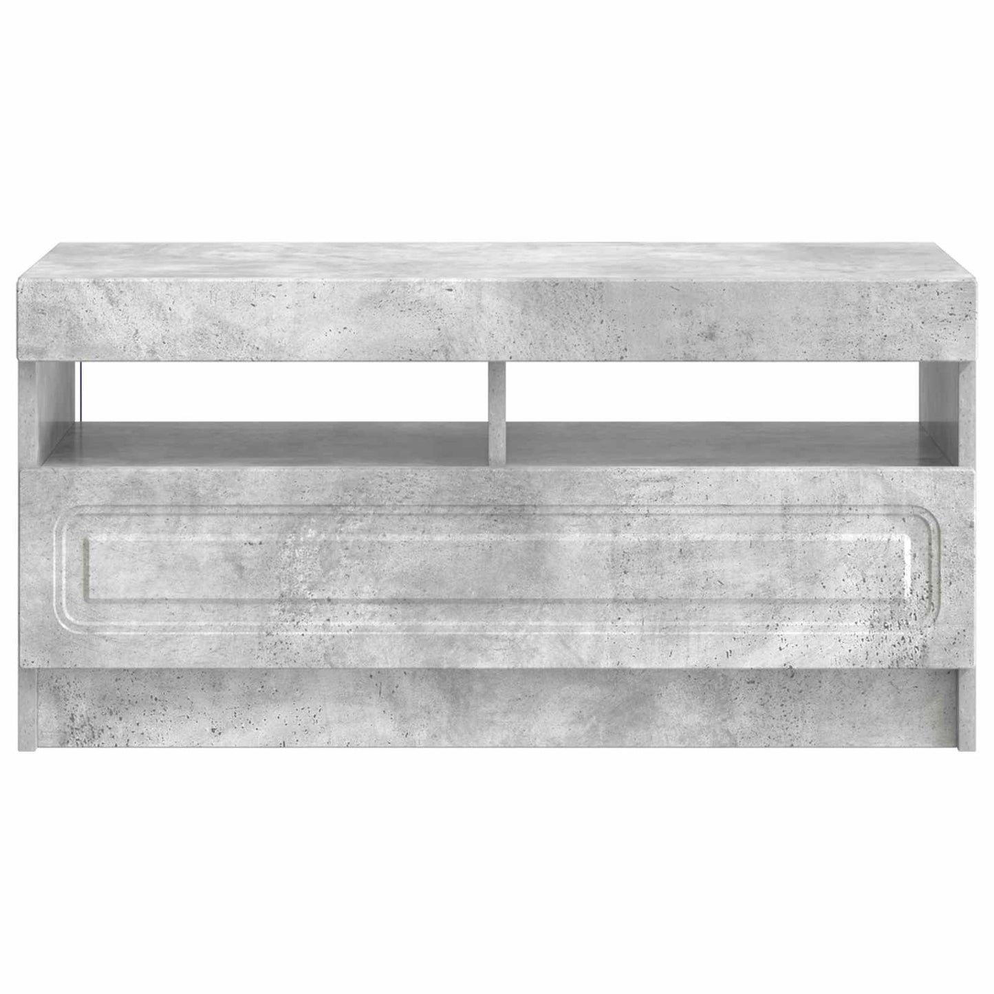 vidaXL LED TV Cabinet Concrete Grey Engineered Wood