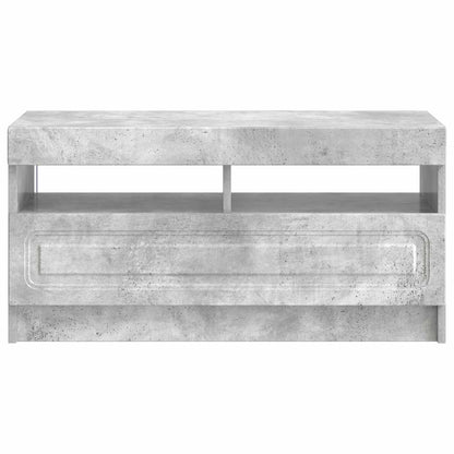vidaXL LED TV Cabinet Concrete Grey Engineered Wood