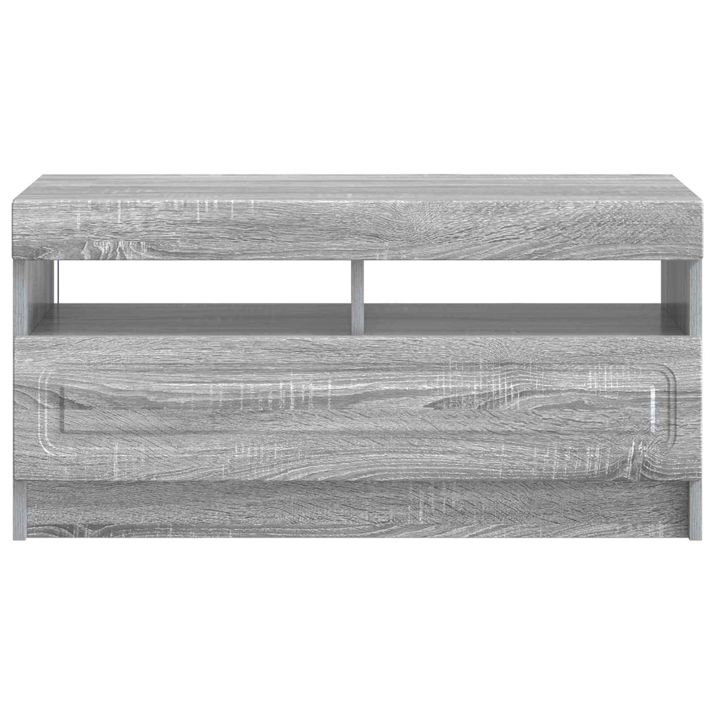 vidaXL LED TV Cabinet Grey Sonoma Engineered Wood