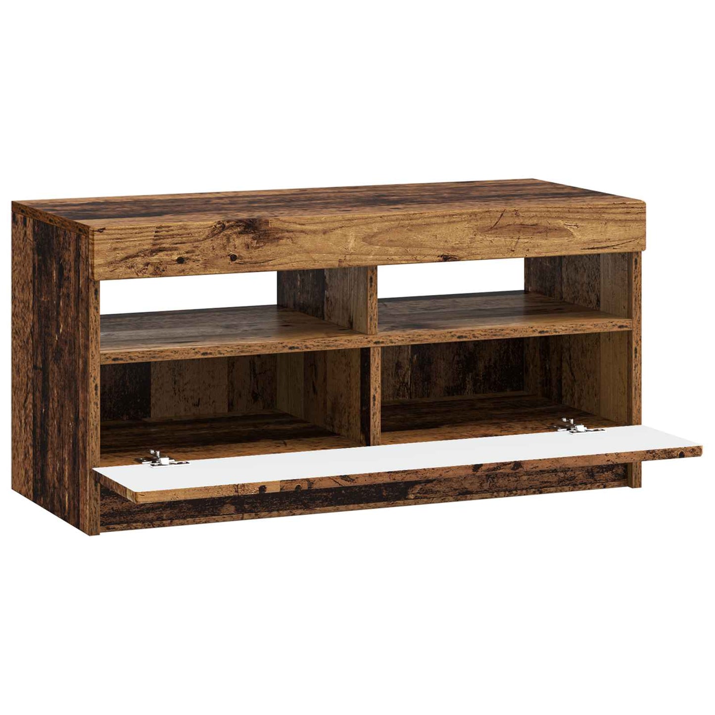 vidaXL LED TV Cabinet Old Wood Engineered Wood