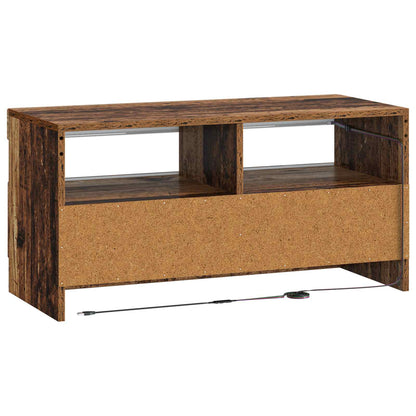 vidaXL LED TV Cabinet Old Wood Engineered Wood