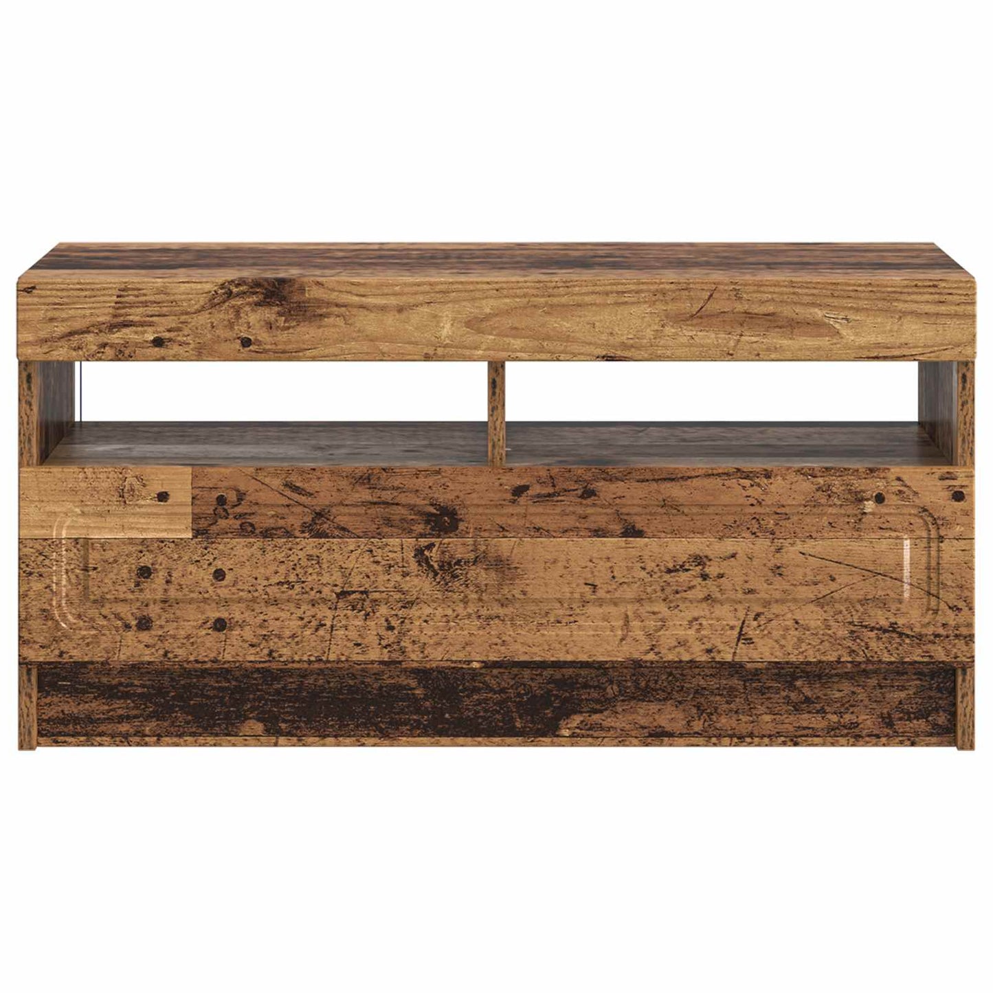 vidaXL LED TV Cabinet Old Wood Engineered Wood
