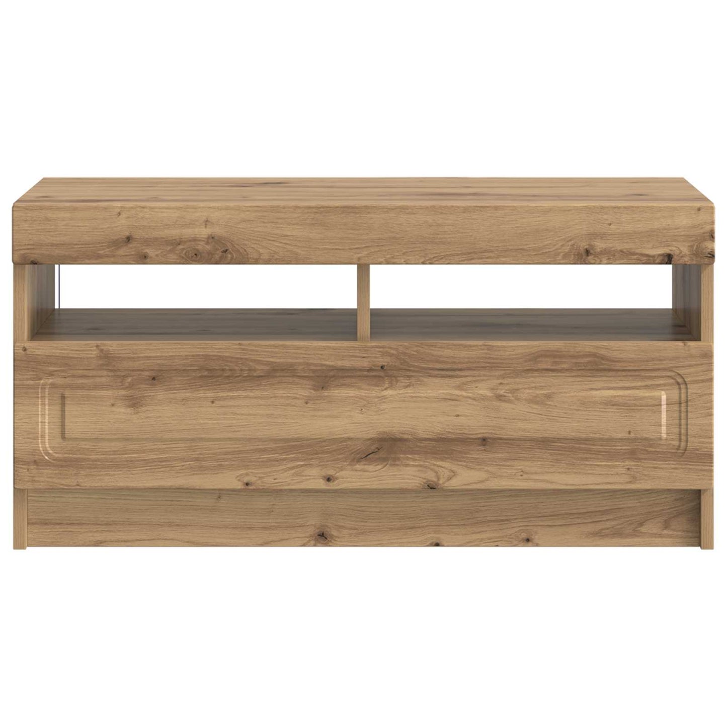 vidaXL LED TV Cabinet Artisan Oak Engineered Wood