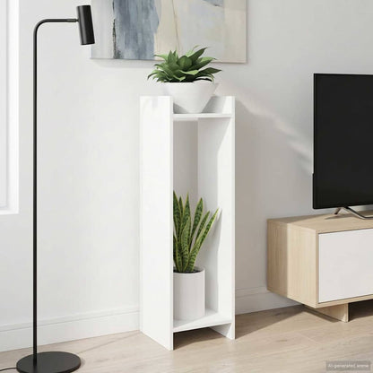 vidaXL Plant Stand White 30 x 30 x 100 cm Engineered Wood