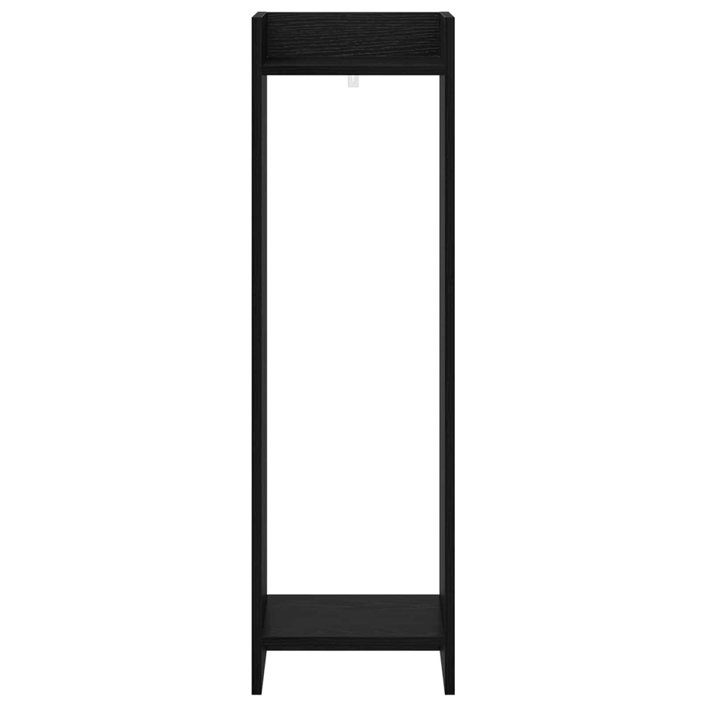 vidaXL Plant Stand Black Oak 30 x 30 x 100 cm Engineered Wood