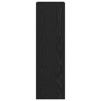 vidaXL Plant Stand Black Oak 30 x 30 x 100 cm Engineered Wood