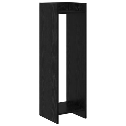 vidaXL Plant Stand 2 pcs Black Oak 30 x 30 x 100 cm Engineered Wood