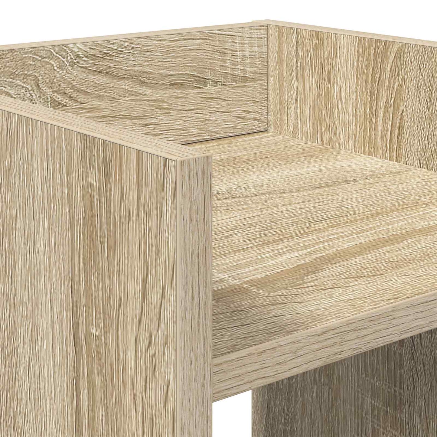 vidaXL Plant Stand Sonoma Oak 30 x 30 x 100 cm Engineered Wood