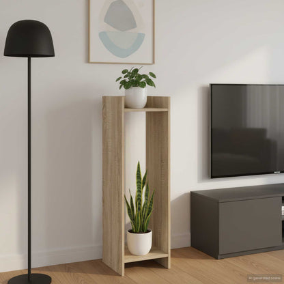 vidaXL Plant Stand Sonoma Oak 30 x 30 x 100 cm Engineered Wood