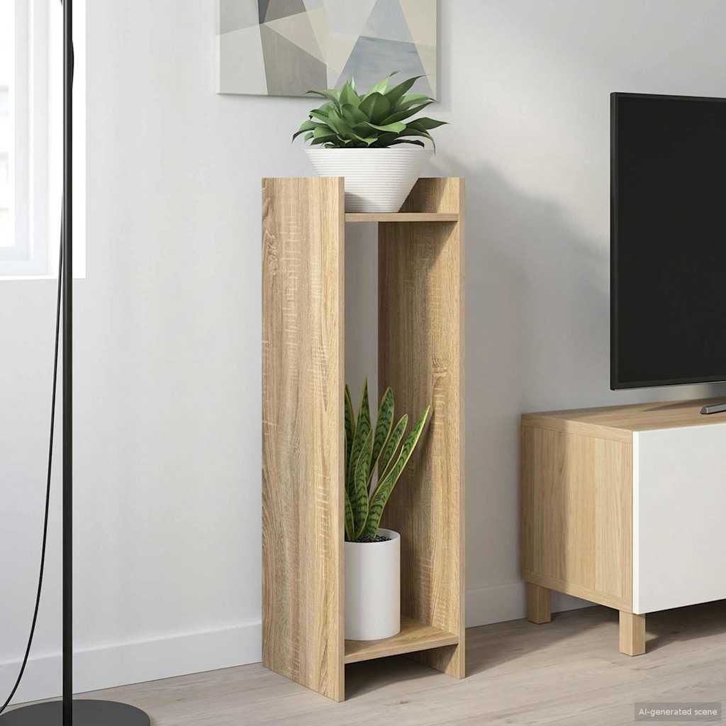 vidaXL Plant Stand 2 pcs Sonoma Oak 30 x 30 x 100 cm Engineered Wood