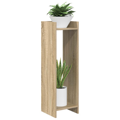 vidaXL Plant Stand 2 pcs Sonoma Oak 30 x 30 x 100 cm Engineered Wood