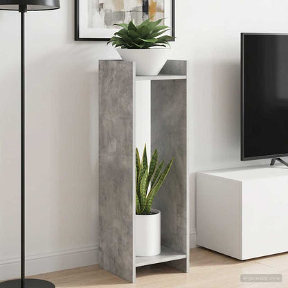vidaXL Plant Stand Concrete Grey 30 x 30 x 100 cm Engineered Wood