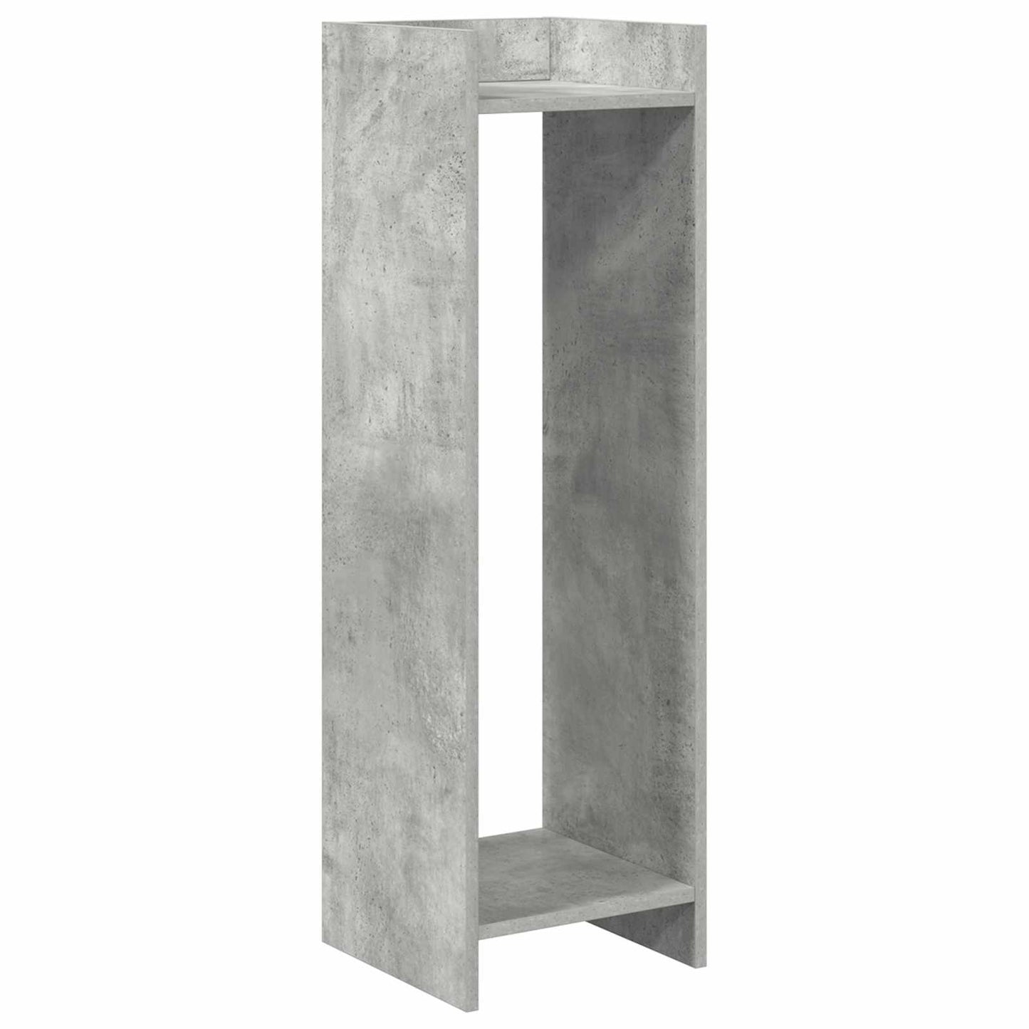 vidaXL Plant Stand with Shelf 2 pcs Concrete Grey 30 x 30 x 100 cm