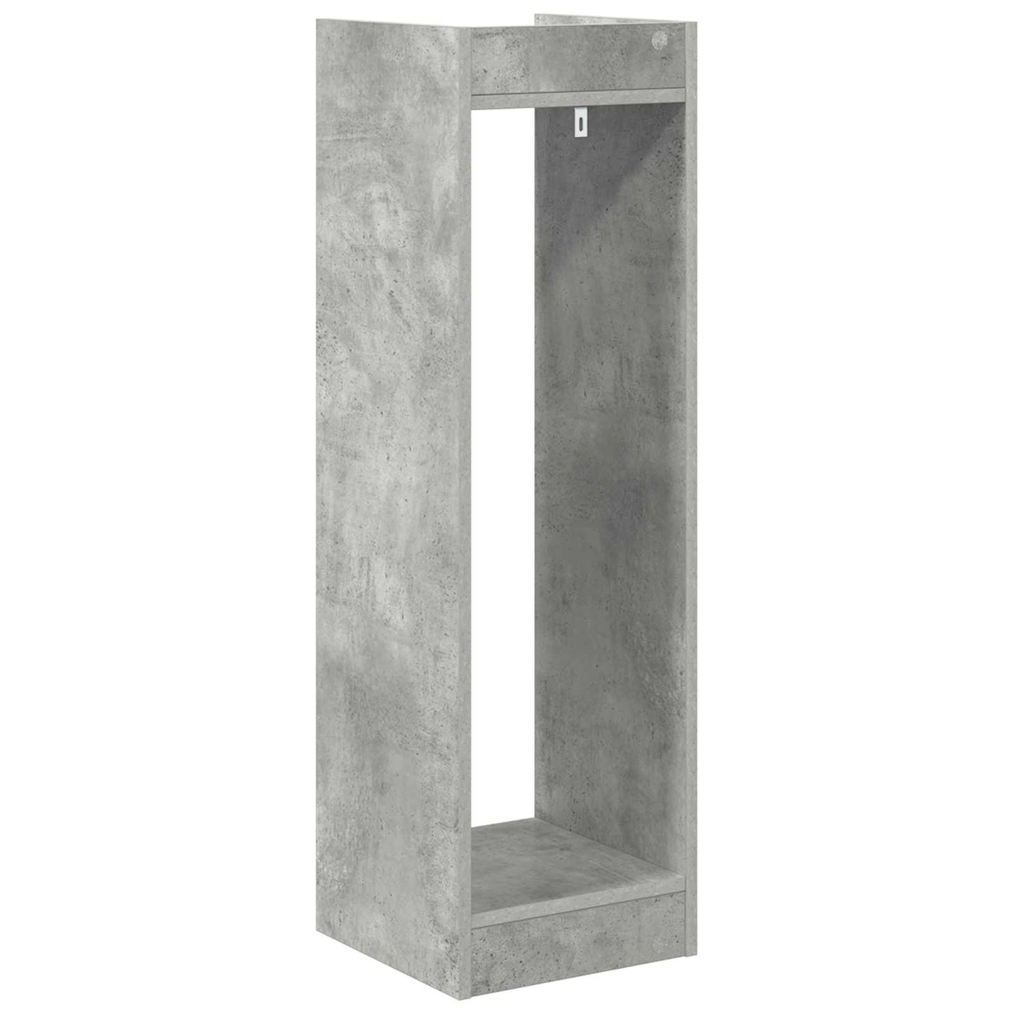 vidaXL Plant Stand with Shelf 2 pcs Concrete Grey 30 x 30 x 100 cm