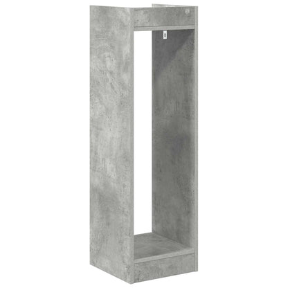 vidaXL Plant Stand with Shelf 2 pcs Concrete Grey 30 x 30 x 100 cm