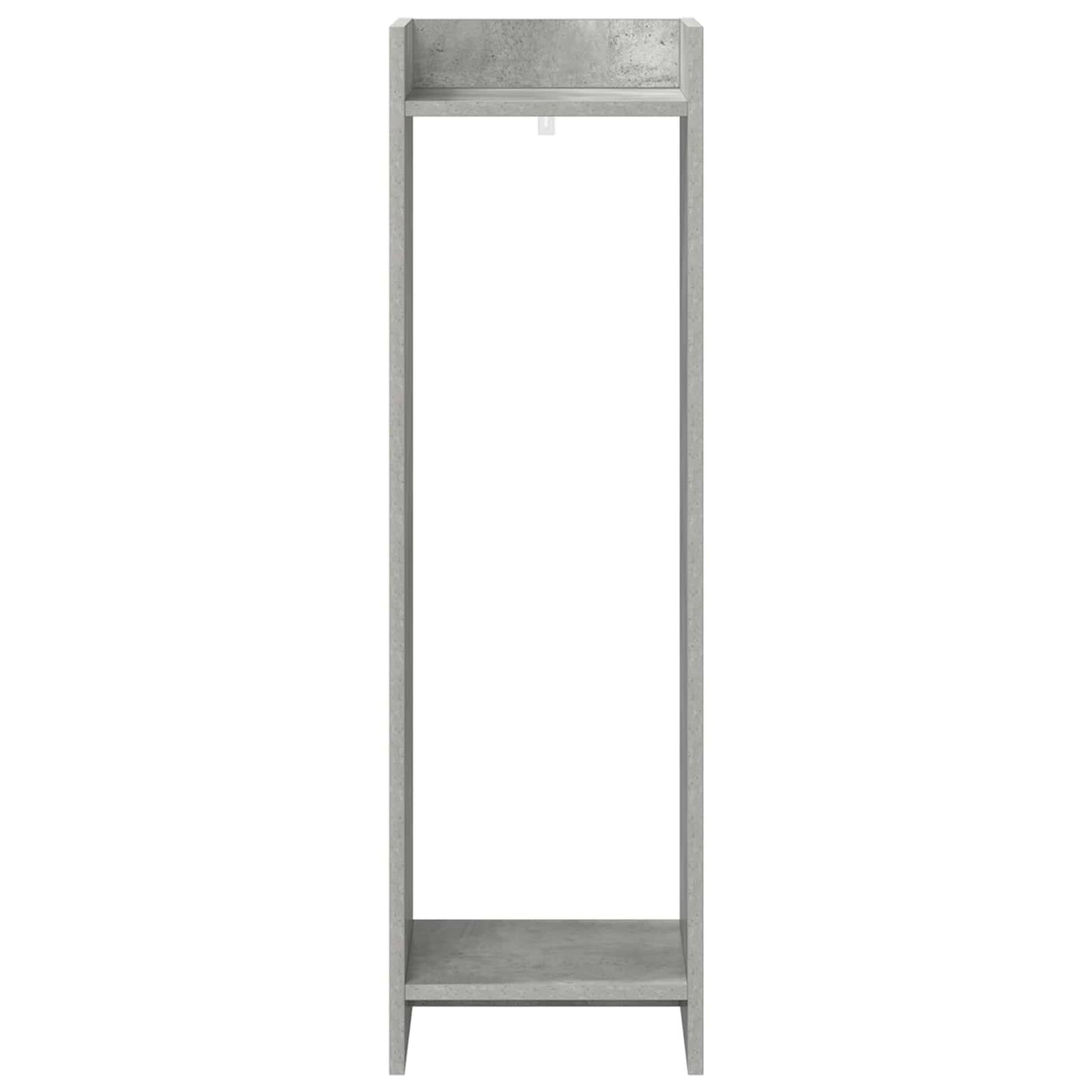 vidaXL Plant Stand with Shelf 2 pcs Concrete Grey 30 x 30 x 100 cm