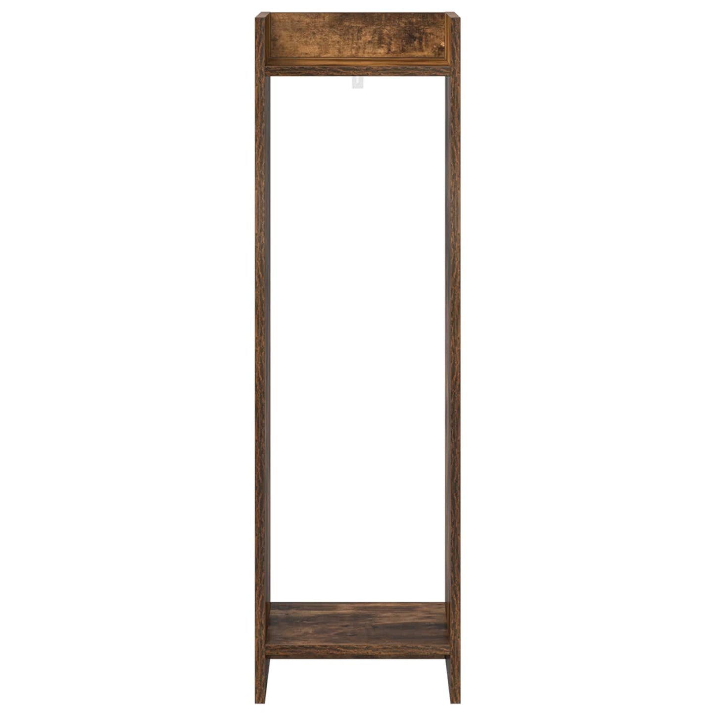 vidaXL Plant Stand Smoked Oak 30 x 30 x 100 cm Engineered Wood