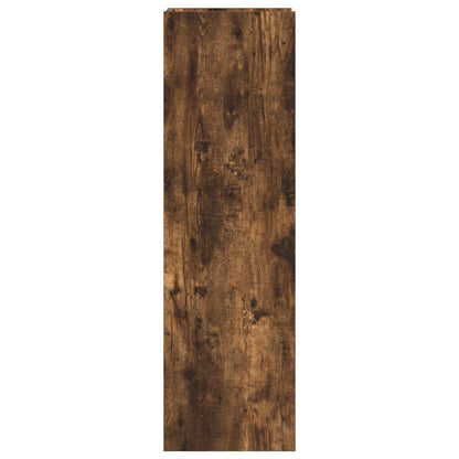vidaXL Plant Stand Smoked Oak 30 x 30 x 100 cm Engineered Wood