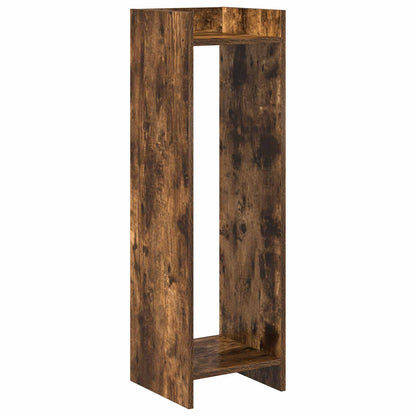 vidaXL Plant Stand 2 pcs Smoked Oak 30 x 30 x 100 cm Engineered Wood