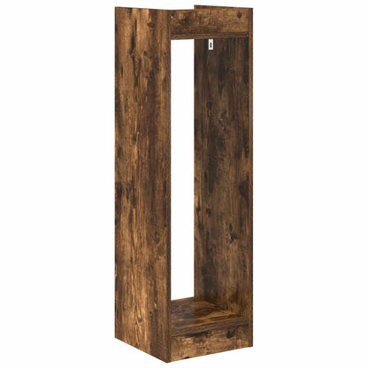 vidaXL Plant Stand 2 pcs Smoked Oak 30 x 30 x 100 cm Engineered Wood