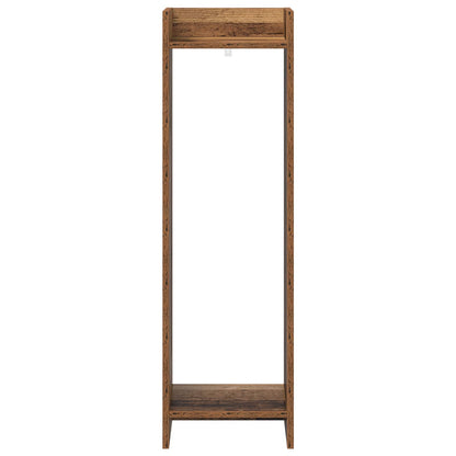 vidaXL Plant Stand 2 pcs Old Wood 30 x 30 x 100 cm Engineered Wood
