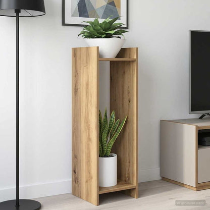 vidaXL Plant Stand Artisan Oak 30 x 30 x 100 cm Engineered Wood
