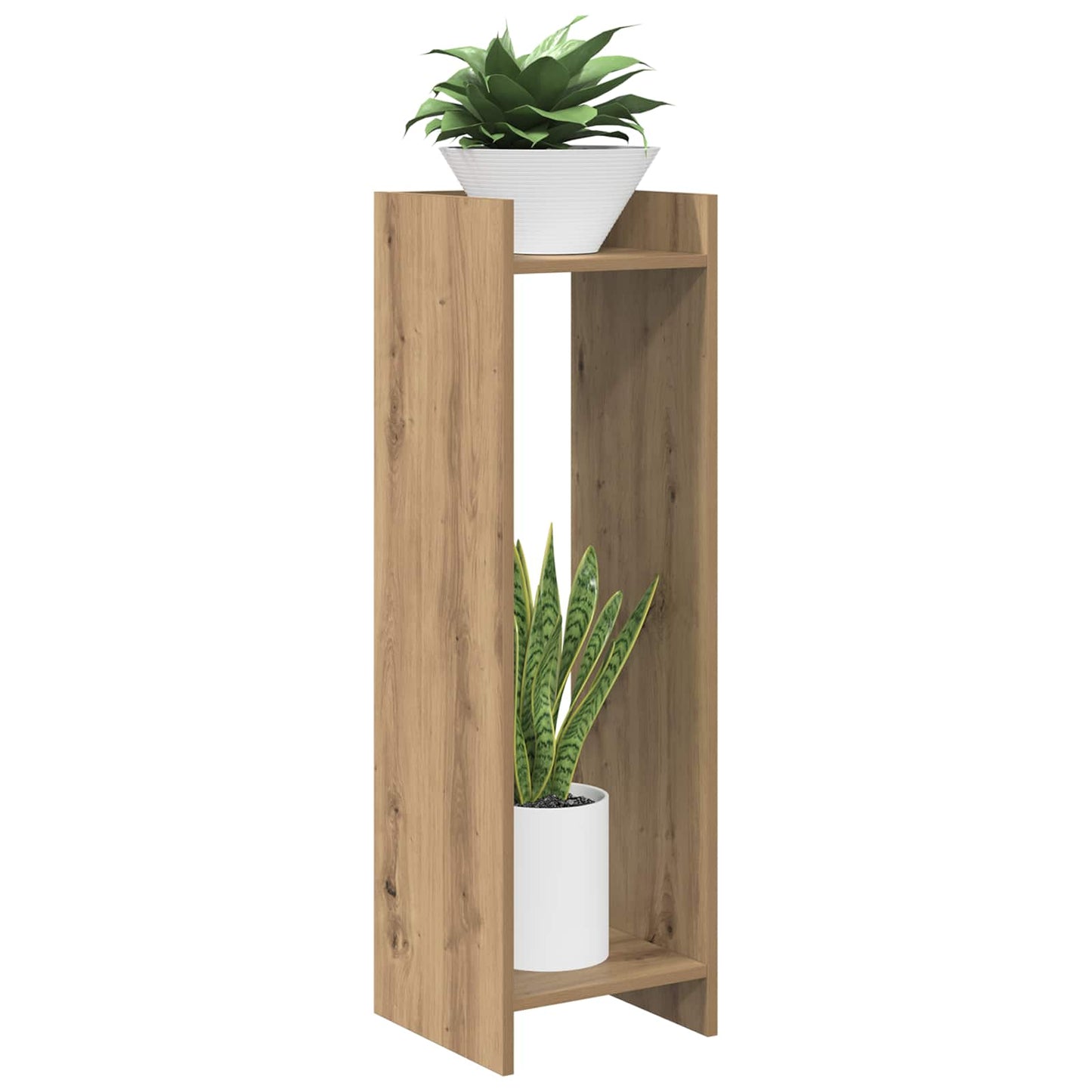 vidaXL Plant Stand Artisan Oak 30 x 30 x 100 cm Engineered Wood