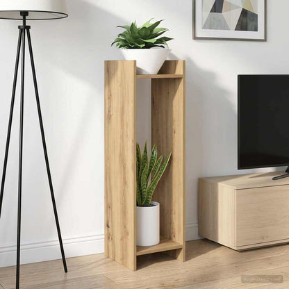 vidaXL Plant Stand 2 pcs Artisan Oak 30 x 30 x 100 cm Engineered Wood