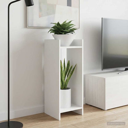 vidaXL Plant Stand 2 pcs White 30 x 30 x 80 cm Engineered Wood