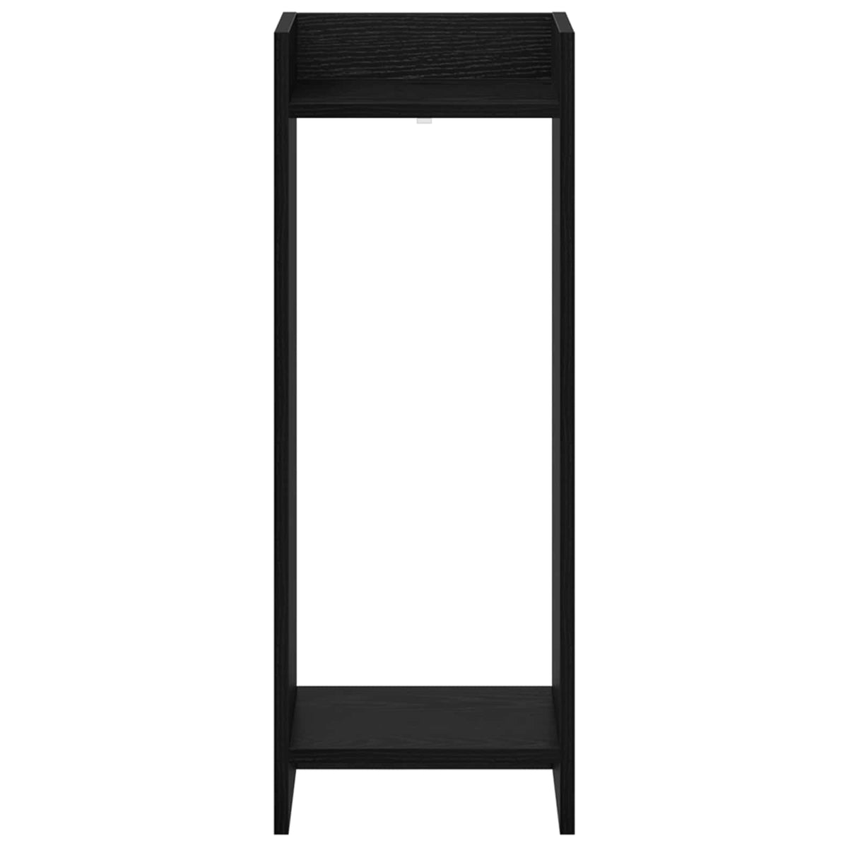 vidaXL Plant Stand Black Oak 30 x 30 x 80 cm Engineered Wood