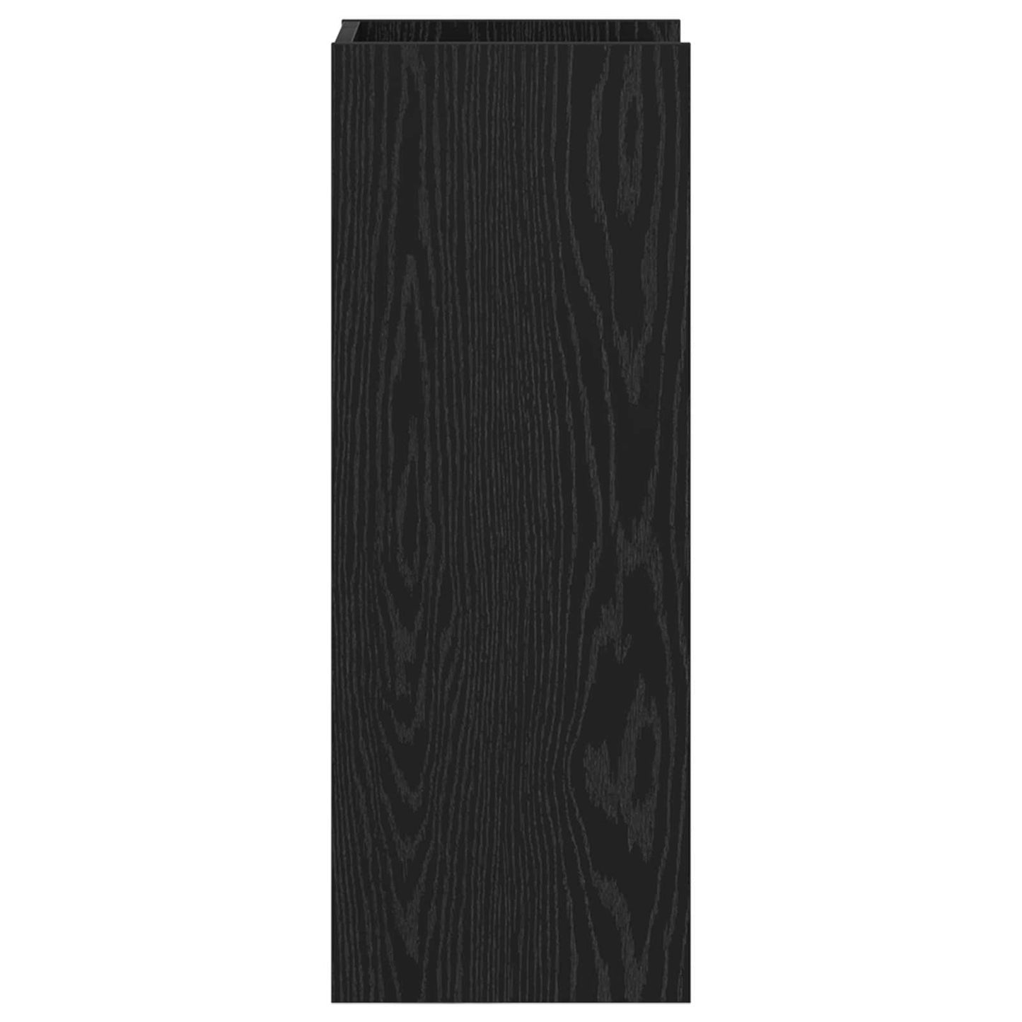vidaXL Plant Stand Black Oak 30 x 30 x 80 cm Engineered Wood