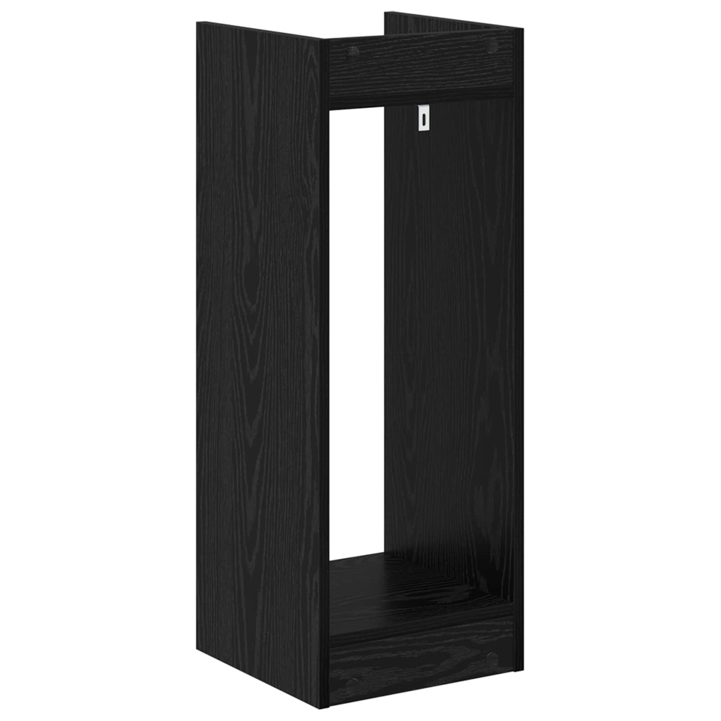 vidaXL Plant Stand 2 pcs Black Oak 30 x 30 x 80 cm Engineered Wood