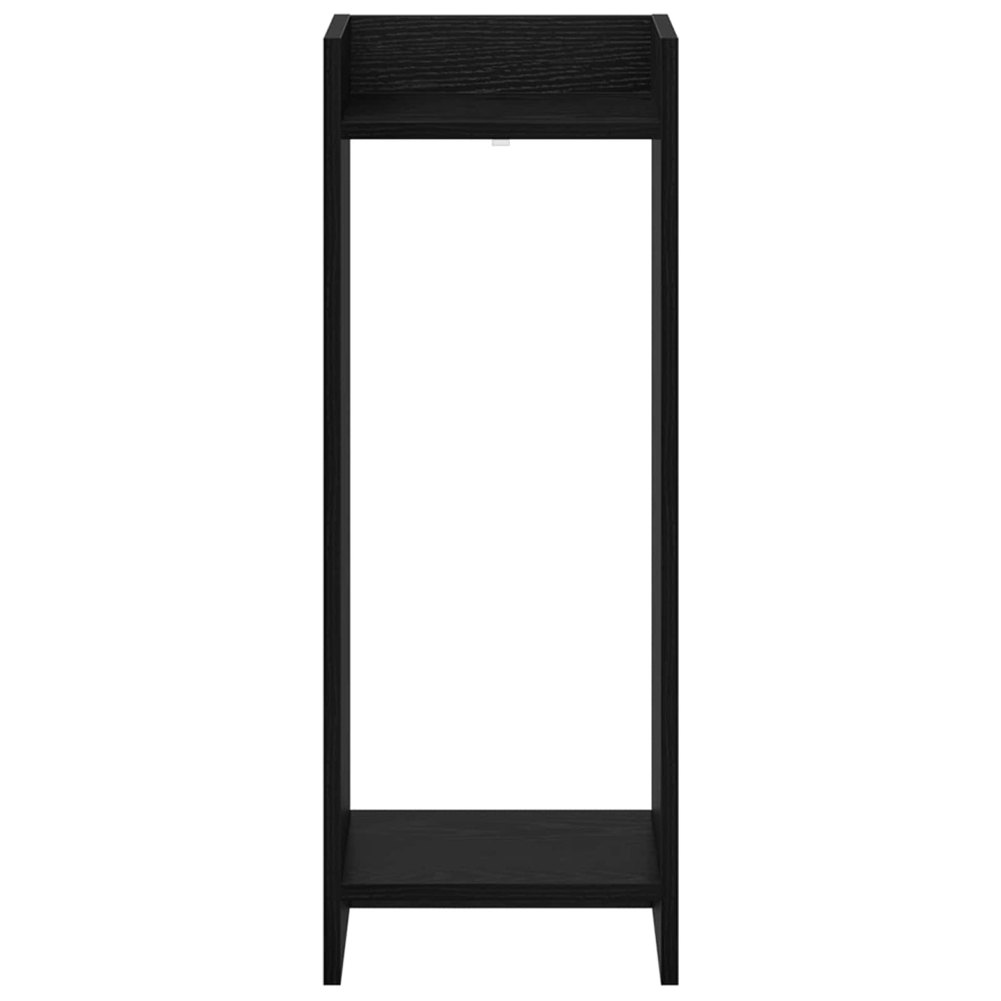 vidaXL Plant Stand 2 pcs Black Oak 30 x 30 x 80 cm Engineered Wood