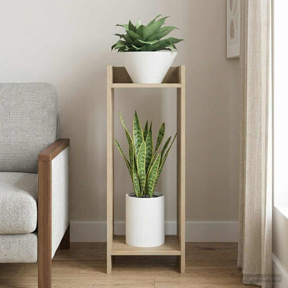 vidaXL Plant Stand Sonoma Oak 30 x 30 x 80 cm Engineered Wood